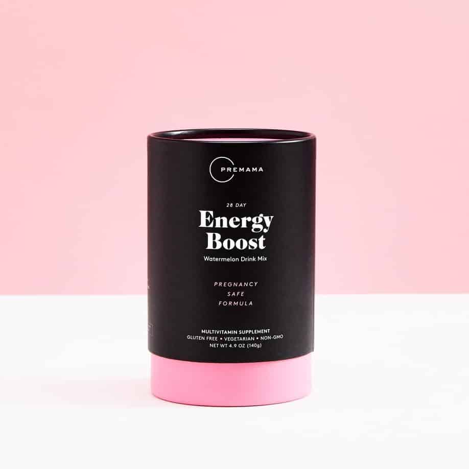 Premama Energy Boost For All Pregnancy Stages, Caffeine-Free,  Stimulant-Free Energy, Gluten-Free, Vegetarian, Watermelon Flavor, 28  Single Serve