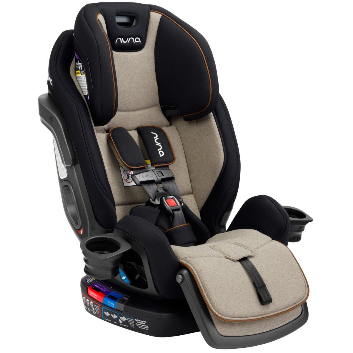 nuna car seat install without base