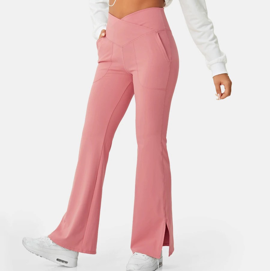 Woman Solid Color Halara Leggings High Waisted Lounge Trousers Suitable For  Friends Gathering Wear